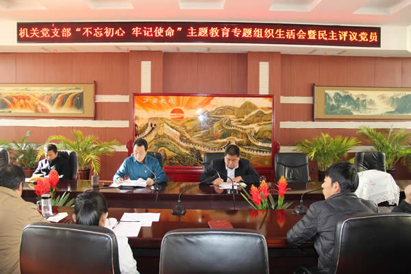 隴運(yùn)集團(tuán)公司機(jī)關(guān)黨支部召開“不忘初心、牢記使命”主題教育專題組織生活會和民主評議黨員會